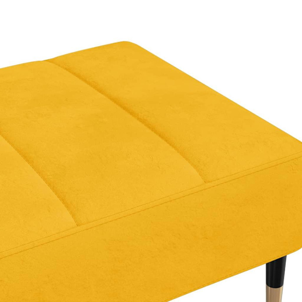 vidaXL Fotpall gul 78x56x32 cm sammet Gul