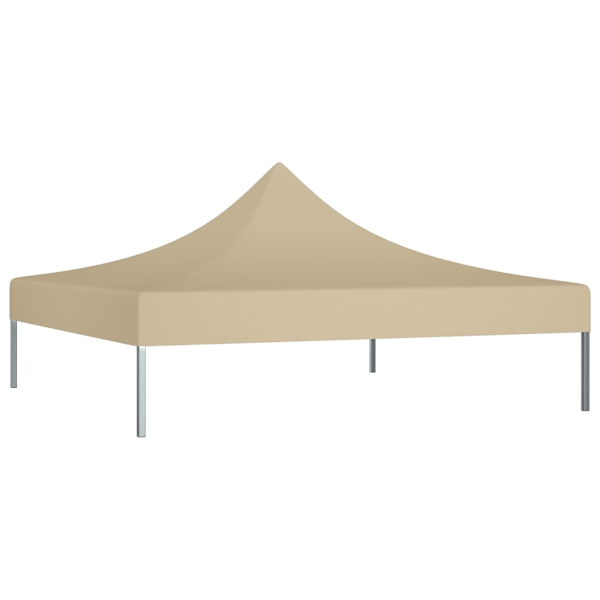 vidaXL Tak till partytält 3x3 m beige 270 g/m² Beige