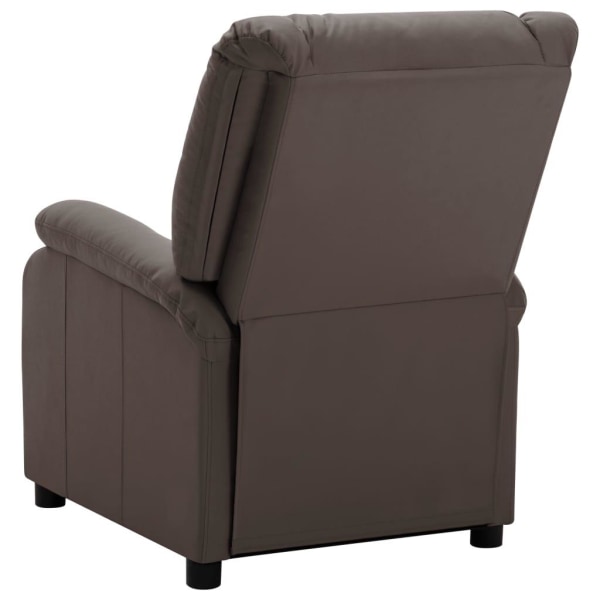 vidaXL Reclinerfåtölj brun konstläder Brun