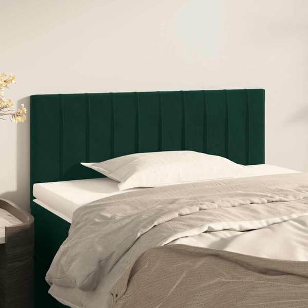 vidaXL Sänggavel grön 100x5x78/88 cm sammet Grön