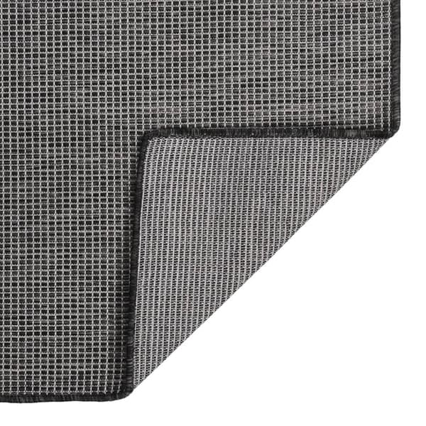 vidaXL Utomhusmatta plattvävd 200x280 cm grå Grå