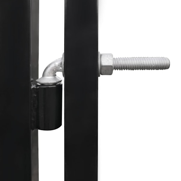 vidaXL Hundgård för utomhusbruk med tak 300x150x210 cm Svart