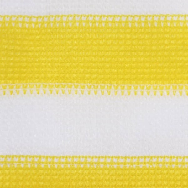 vidaXL Balkongskärm gul och vit 90x500 cm HDPE multifärg