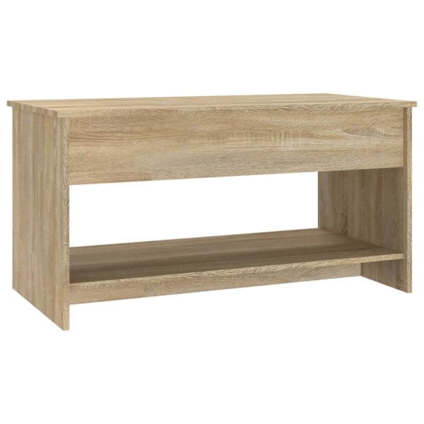 vidaXL Soffbord sonoma-ek 102x50x52,5 cm konstruerat trä Brun