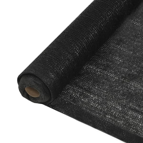 vidaXL Insynsskyddsnät HDPE svart 2x25 m Svart