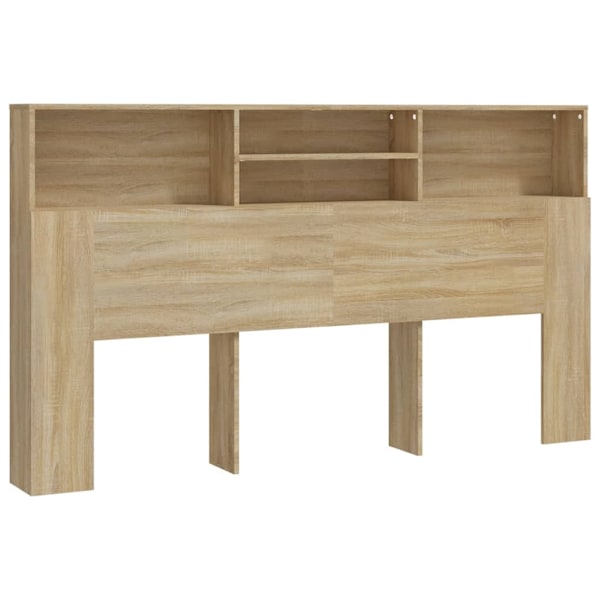 vidaXL Sänggavel med förvaring sonoma-ek 180x19x103,5 cm Brun