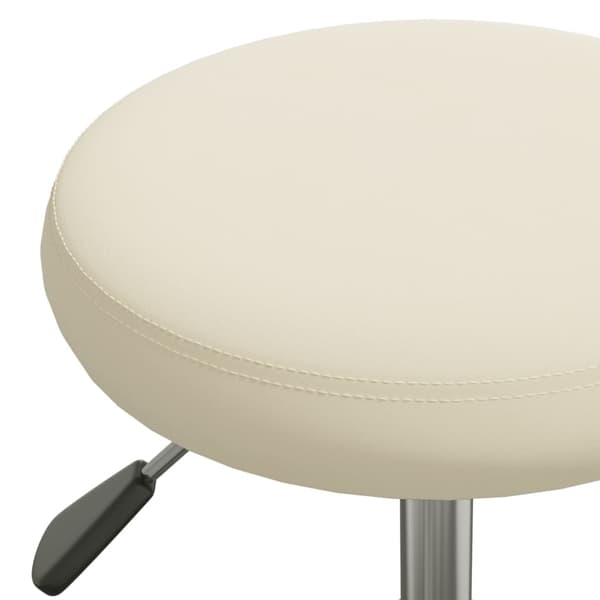 vidaXL Massagepall gräddvit sammet Creme