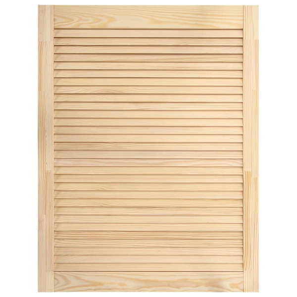 vidaXL Skåplucka lamelldesign 69x49,4 cm massiv furu Brun