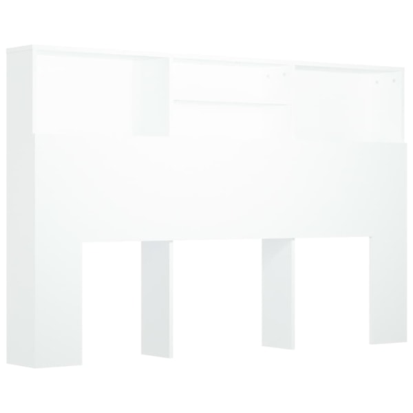 vidaXL Sänggavel med förvaring vit 160x19x103,5 cm Vit