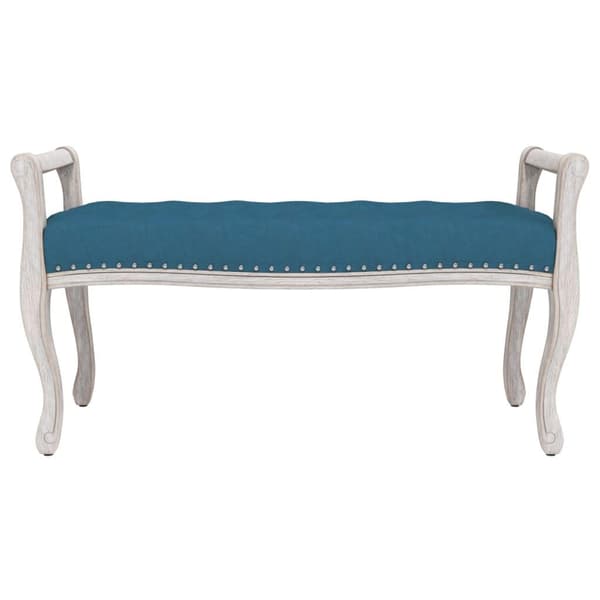 vidaXL Bänk blå 110x45x60 cm sammet Blå