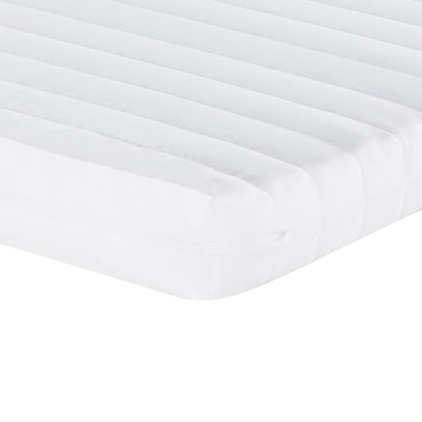 vidaXL Dagbädd med extrabädd och madrasser ljusgrå 100x200 cm tyg Grå
