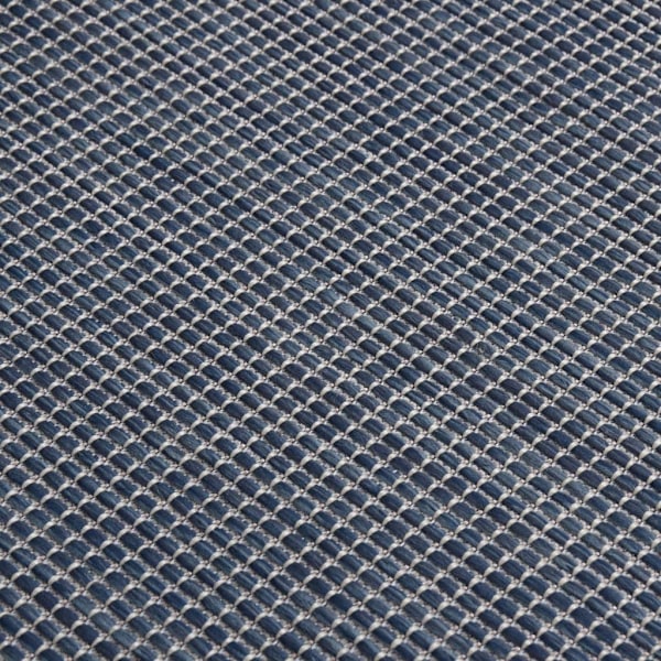 vidaXL Utomhusmatta plattvävd 80x150 cm blå Blå