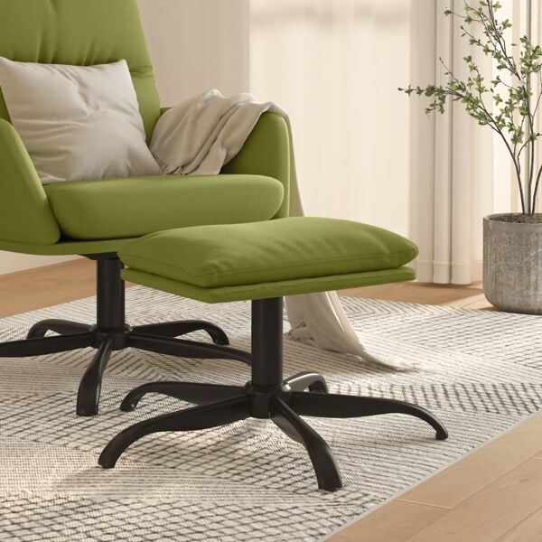 vidaXL Fotpall ljusgrön 60x60x36 cm sammet Grön