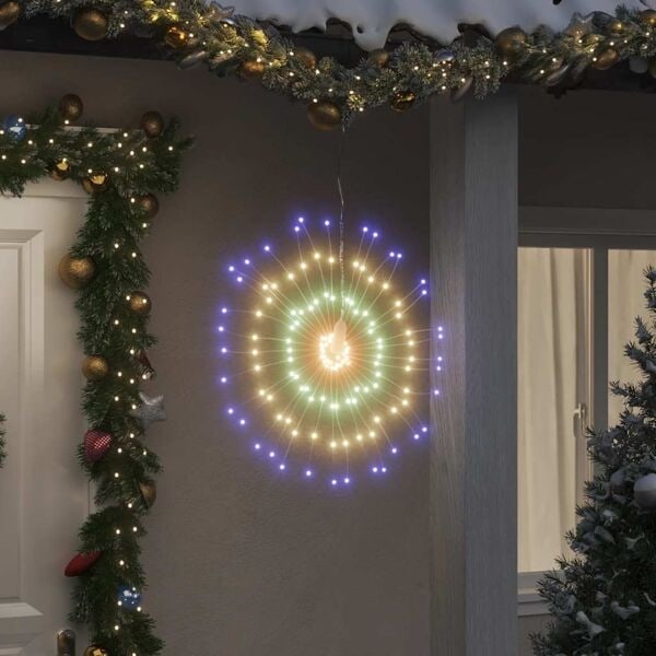 vidaXL Julbelysning 4 st 140 LED flerfärgad 17 cm Multicolour