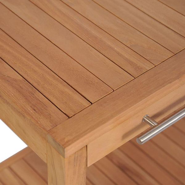 vidaXL Badrumsunderskåp massiv teak 74x45x75 cm Brun