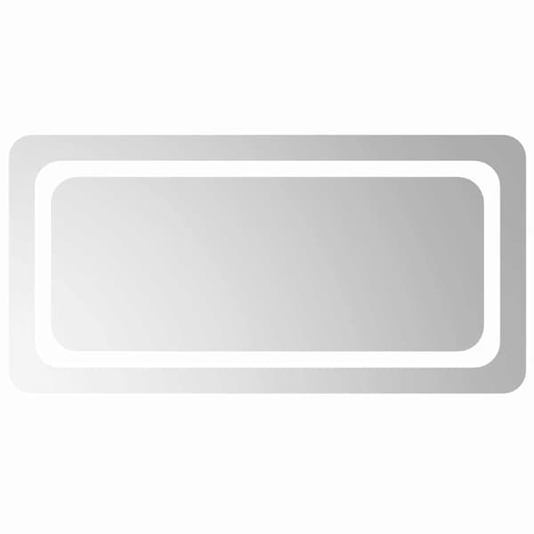 vidaXL Badrumsspegel LED 80x40 cm Transparent