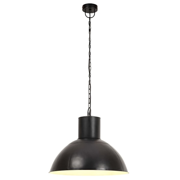 vidaXL Hänglampa industriell 25 W svart rund 48 cm E27 Svart