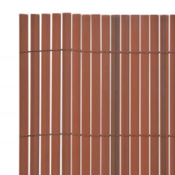 vidaXL Insynsskydd 110x400 cm brun Brun