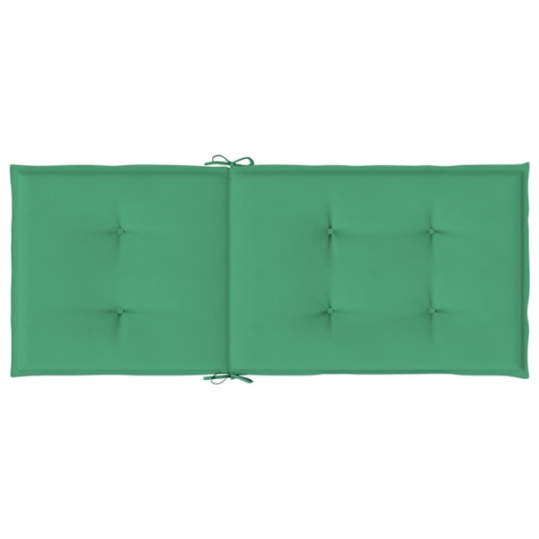 vidaXL Stolsdynor 6 st grön 120x50x3 cm tyg Grön