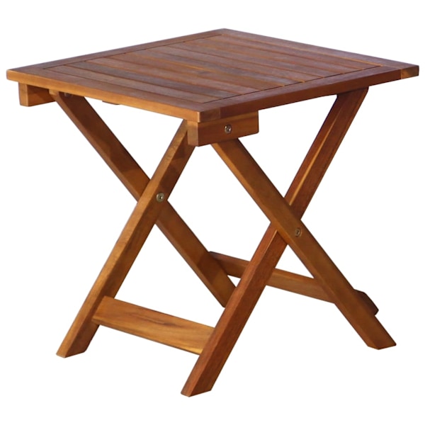 vidaXL Solsäng med bord och dyna massivt akaciaträ Grön