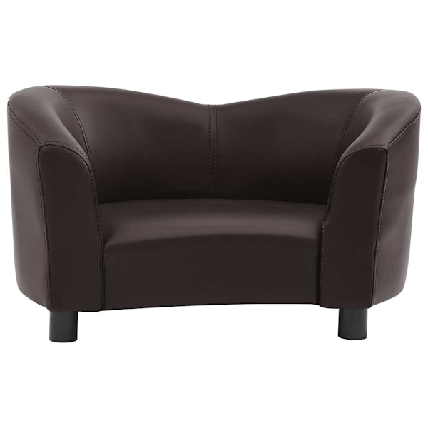 vidaXL Hundsoffa brun 67x41x39 cm konstläder Brun