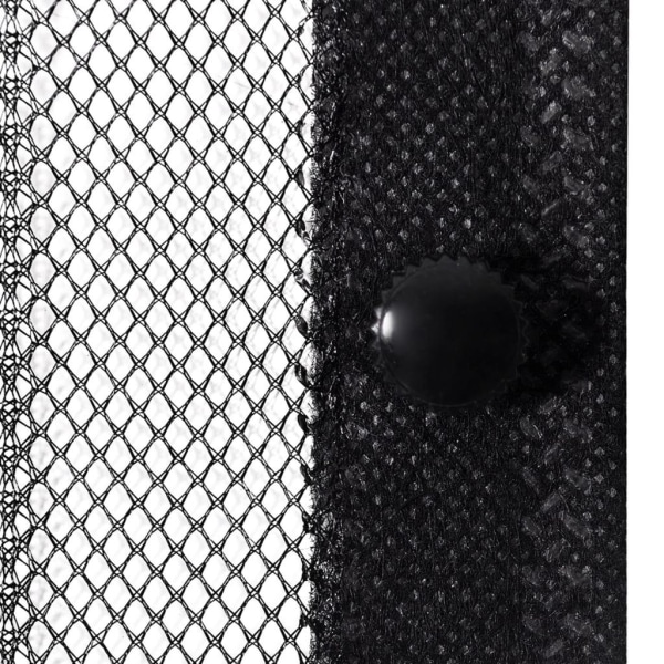 vidaXL Insektsdraperier 2 st med magneter svart 220x100 cm Svart