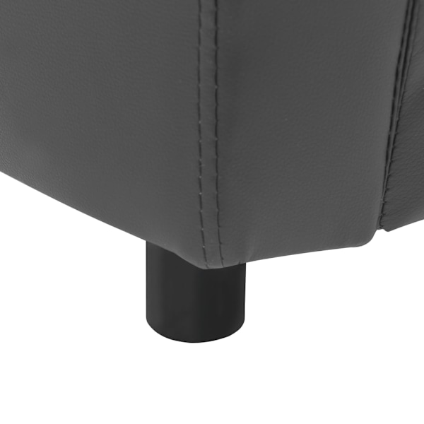 vidaXL Hundsoffa grå 67x41x39 cm konstläder grå