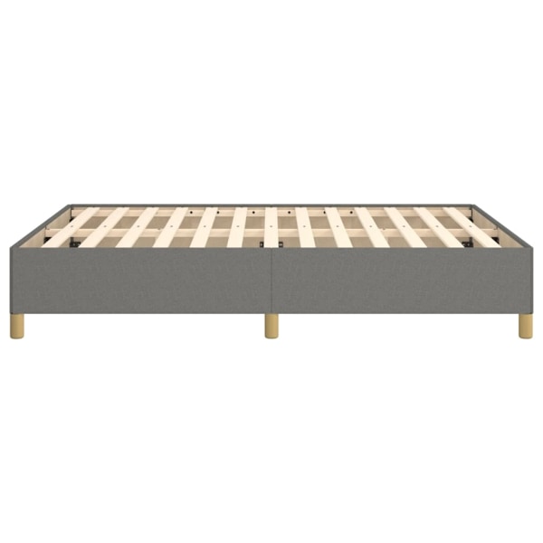 vidaXL Sängram mörkgrå 140x200 cm tyg Grå