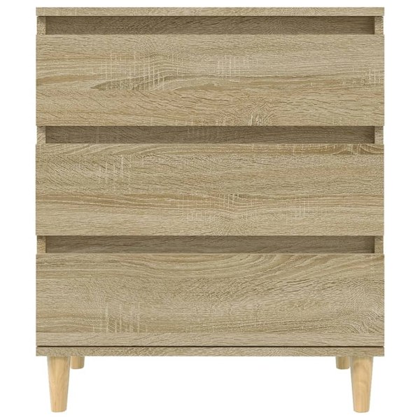 vidaXL Byrå sonoma-ek 60x35x70 cm konstruerat trä Brun