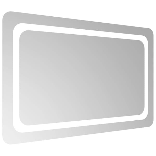 vidaXL Badrumsspegel LED 80x50 cm Transparent