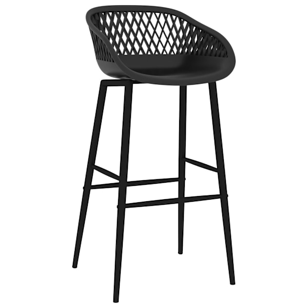 vidaXL Bargrupp 5 delar svart Svart