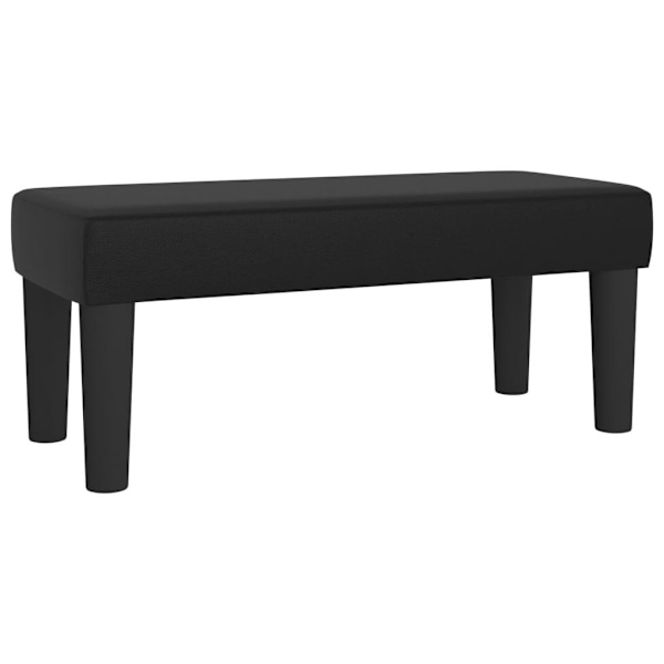 vidaXL Bänk svart 70x30x30 cm konstläder Svart