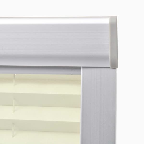 vidaXL Plisségardin gräddvit P08/408 Creme