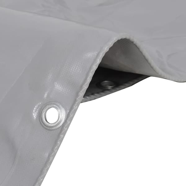 vidaXL Presenningar Grå 3 x 6 m Canvas med PVC-beläggning grå