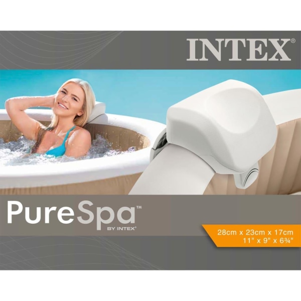 INTEX Nackstöd till PureSpa premium vit 28x23x17 cm skum