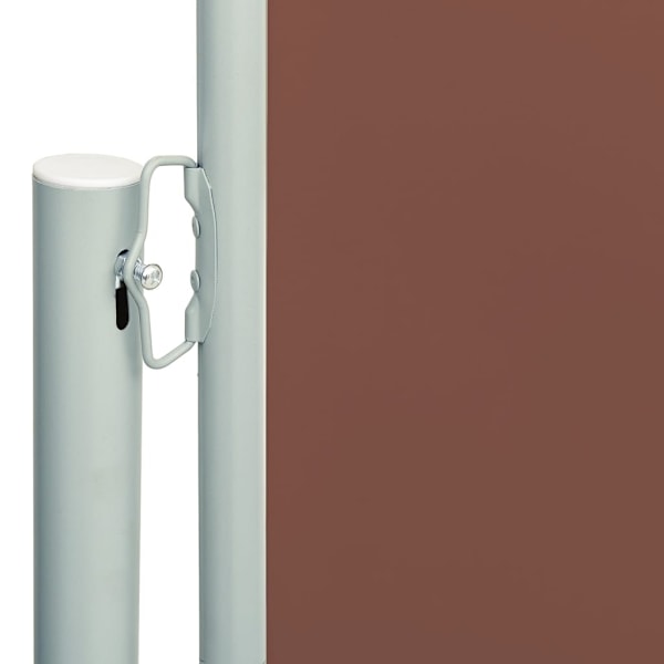 vidaXL Infällbar sidomarkis 140x600 cm brun Brun