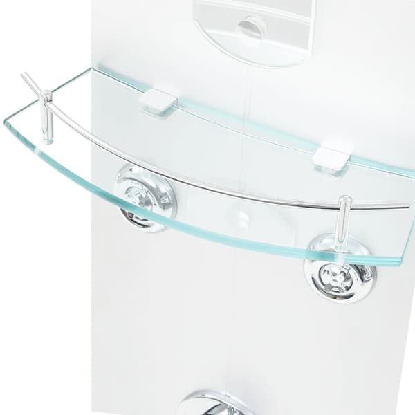 vidaXL Duschpanel 25x43x120 cm silver
