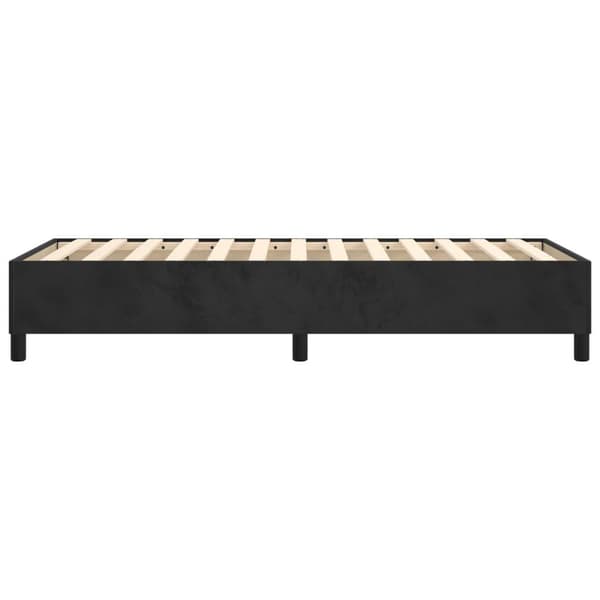 vidaXL Ramsäng svart 80x200 cm sammet Svart