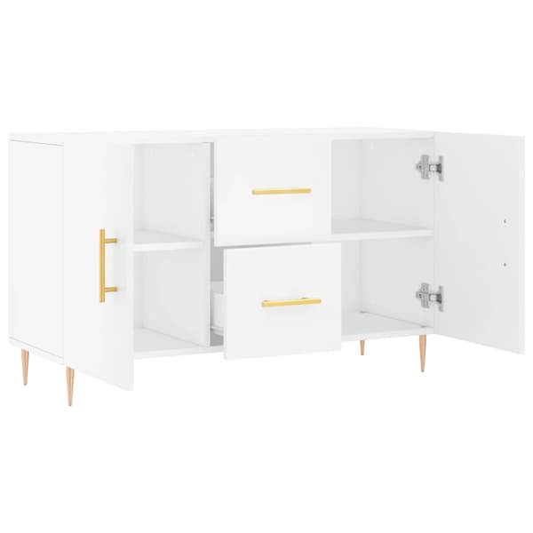 vidaXL Skänk vit 100x36x60 cm konstruerat trä Vit