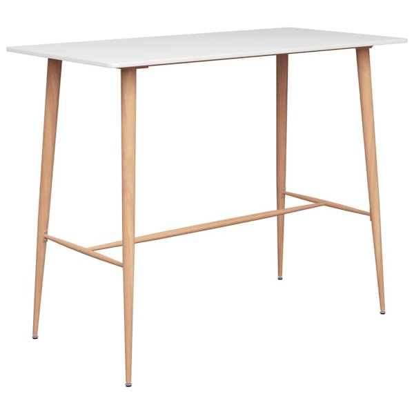 vidaXL Bargrupp 5 delar vit Vit