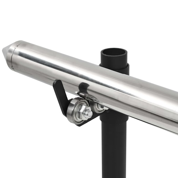 vidaXL Automatisk grill med motor rostfritt stål 150x46,5x82,5 cm Silver