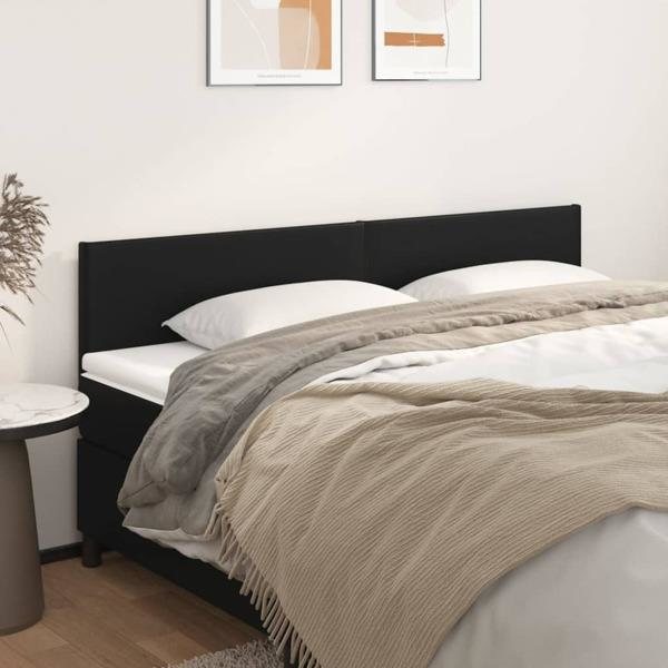 vidaXL Huvudgavlar 2 st svart 100 x 5 x 78/88 cm konstläder Svart