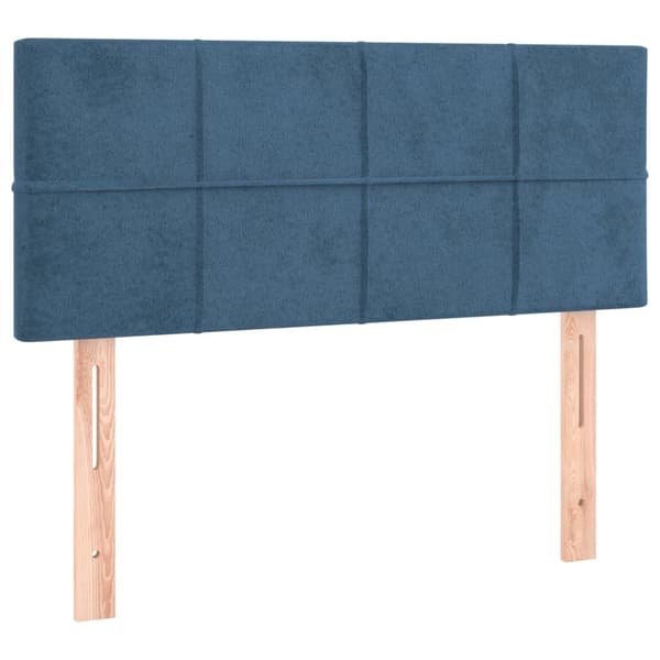 vidaXL Ramsäng med madrass mörkblå 80x200 cm sammet Blå
