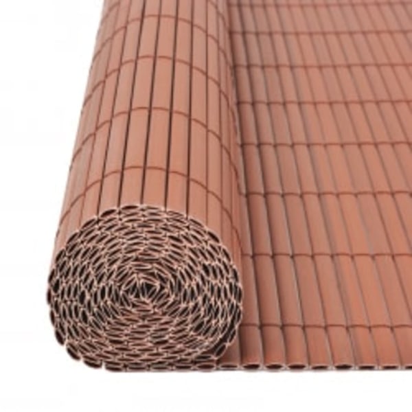 vidaXL Insynsskydd 90x400 cm brun Brun
