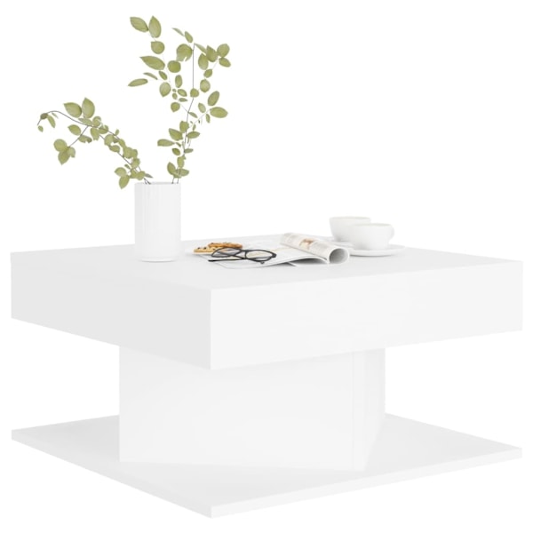 vidaXL Soffbord vit 57x57x30 cm konstruerat trä Vit