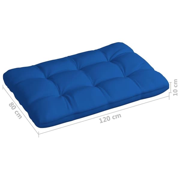 vidaXL Palldyna kungsblå 120x80x12 cm tyg Blå