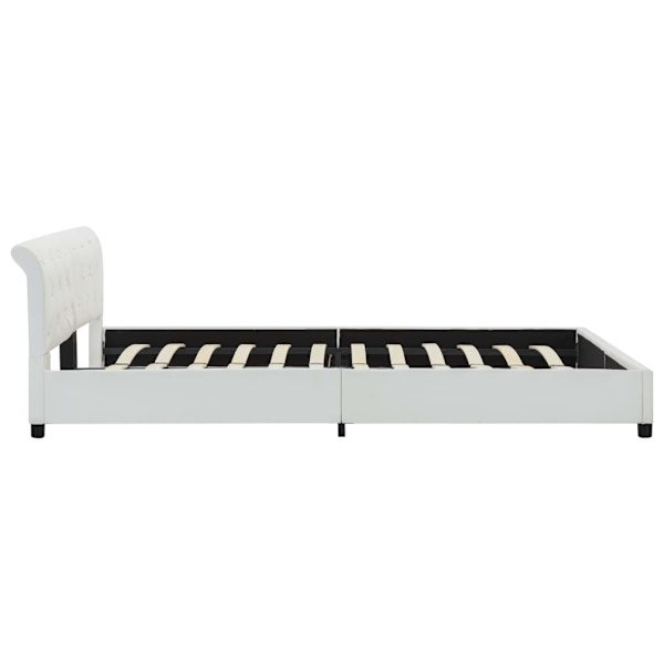 vidaXL Sängram vit konstläder 180x200 cm Vit