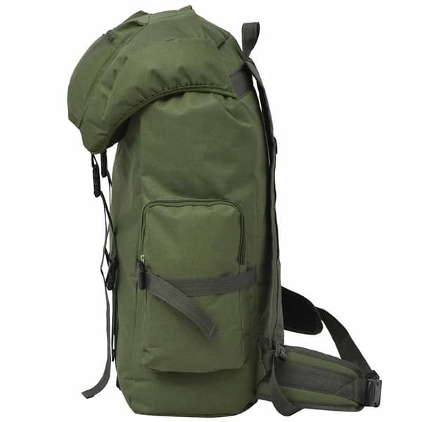 vidaXL Arméryggsäck 65 L grön Grön