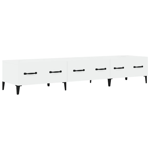 vidaXL TV-skåp vit högglans 150x34,5x30 cm konstruerat trä Vit