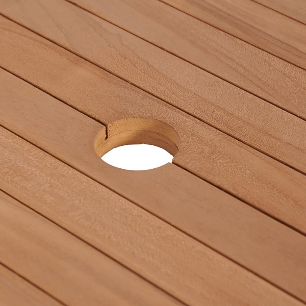 vidaXL Badrumsunderskåp massiv teak 132x45x75 cm Brun